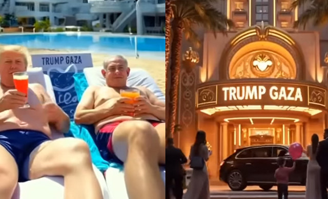 «Trump Gaza»: Προκλητικό AI video του Τραμπ για τη Γάζα που ονειρεύεται – Τα κοκτέιλ με τον Νετανιάχου και το χρυσό άγαλμα