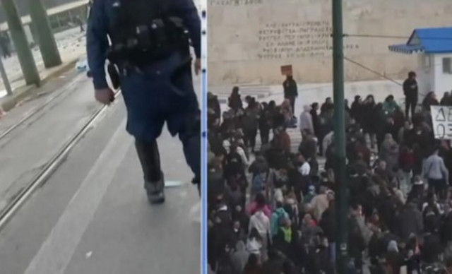 Συγκλονιστική στιγμή: Συνεργείο του Alpha δέχθηκε επίθεση on air: «Μακριά μην ακουμπάς τον συνάδελφό μου! Φύγε»
