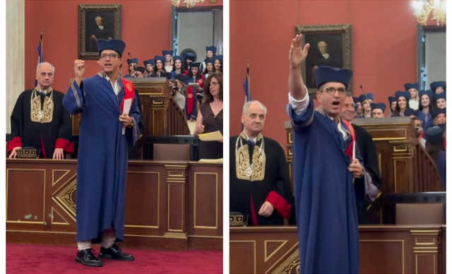 «Σήκου πάνω!»: Η στιγμή που ορκίστηκε ο Τορναρίτης – Τι πτυχίο πήρε; (ΒΙΝΤΕΟ)