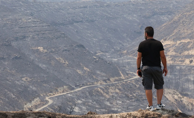 Μαύρο τοπίο: Έγιναν στάχτη 124 τετραγωνικά χιλιόμετρα γης