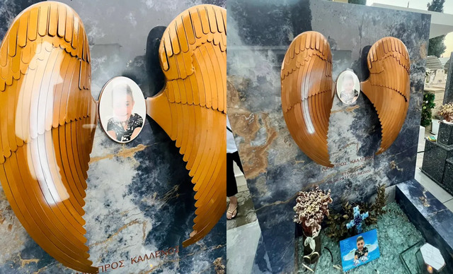 HELLO! Info: Βανδάλισαν τον τάφο του μικρού Λάμπρου με σπρέι (ΒΙΝΤΕΟ)