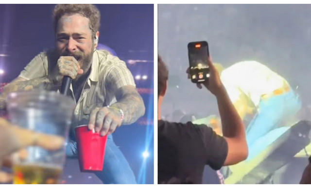 Post Malone: Έφαγε τούμπα στη σκηνή σε συναυλία στην Αριζόνα (ΒΙΝΤΕΟ)