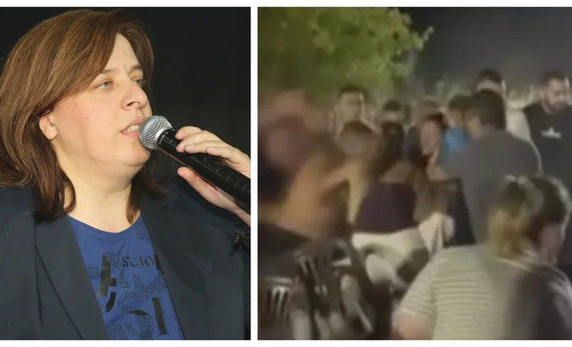 Γωγώ Τσαμπά: Άγριος καβγάς και εκτόξευση καρεκλών την ώρα που τραγουδούσε σε πανηγύρι (ΒΙΝΤΕΟ)