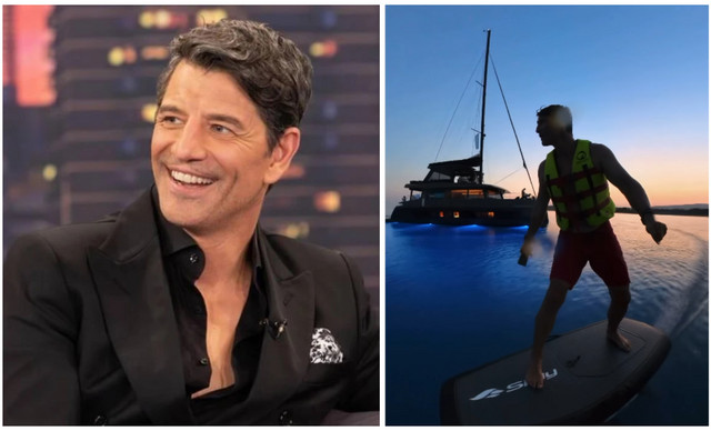 Σάκης Ρουβάς: Εντυπωσίασε με wakeboard στο ηλιοβασίλεμα λίγο πριν επιστρέψει στις πίστες (ΒΙΝΤΕΟ)