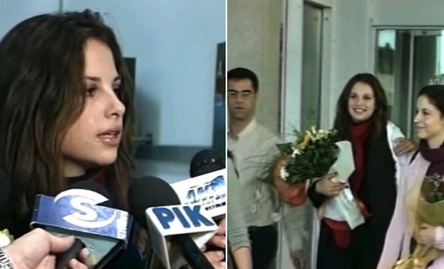Αριστοτέλους: Το σπάνιο βίντεο από το 2003 – Η υποοδχή με ανθοδέσμες και κυπριακή σημαία από το “Miss Earth”