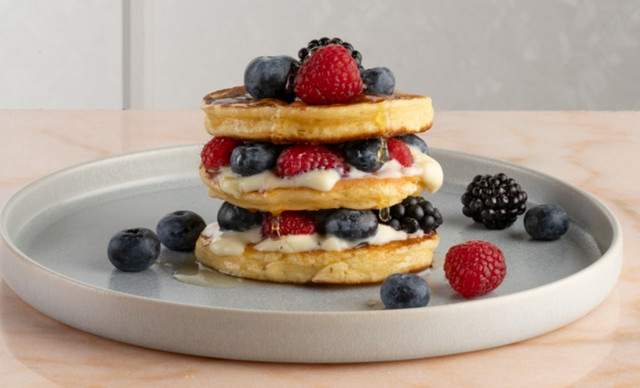 Συνταγή για Pancakes με πουτίγκα πρωτεΐνης