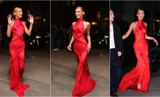 &Eta; Bella Hadid &alpha;&nu;&alpha;&delta;&epsilon;&iota;&kappa;&nu;ύ&epsilon;&iota; &tau;&eta; &sigma;&iota;&lambda;&omicron;&upsilon;έ&tau;&alpha; &tau;&eta;&sigmaf; &mu;&epsilon; έ&nu;&alpha; trendy &pi;&omicron;&upsilon;ά &mu;&pi;&iota;&kappa;ί&nu;&iota; (&Phi;&Omega;&Tau;&Omicron;)