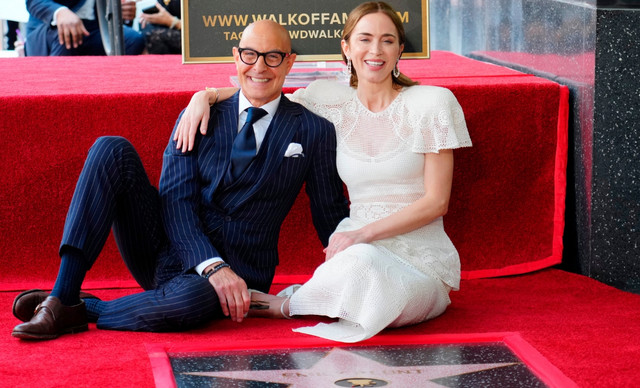 Emily Blunt &ndash; Stanley Tucci: &Eta; &omicron;&iota;&kappa;&omicron;&gamma;&epsilon;&nu;&epsilon;&iota;&alpha;&kappa;ή &sigma;&chi;έ&sigma;&eta; &pi;&omicron;&upsilon; &sigma;&upsilon;&nu;&delta;έ&epsilon;&iota; &tau;&omicron;&upsilon;&sigmaf; &pi;&rho;&omega;&tau;&alpha;&gamma;&omega;&nu;&iota;&sigma;&tau;έ&sigmaf; &tau;&omicron;&upsilon; The Devil Wears Prada