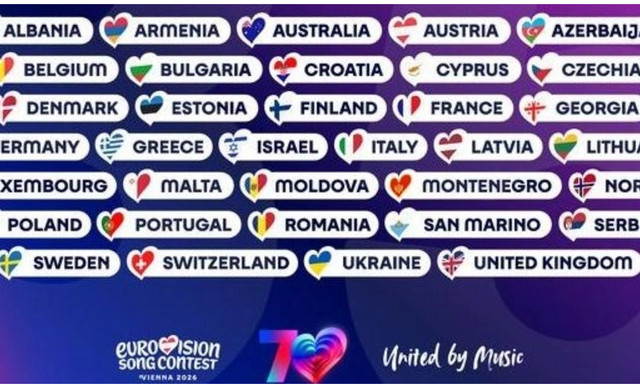 Eurovision 2026: Ό&lambda;&alpha; ό&sigma;&alpha; &pi;&rho;έ&pi;&epsilon;&iota; &nu;&alpha; &gamma;&nu;&omega;&rho;ί&zeta;&epsilon;&tau;&epsilon; &ndash; &Alpha;&kappa;&omicron;ύ&sigma;&tau;&epsilon; &kappa;&alpha;&iota; &tau;&alpha; 35 &tau;&rho;&alpha;&gamma;&omicron;ύ&delta;&iota;&alpha;