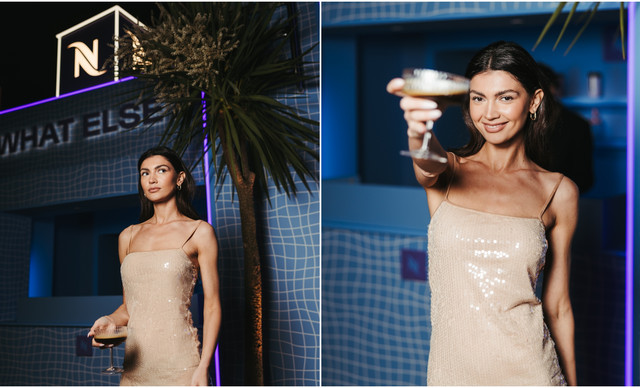 &Kappa;έ&iota;&sigma;&iota; &Mu;ί&zeta;&iota;&omicron;&upsilon;: &Epsilon;&nu;&tau;&upsilon;&pi;&omega;&sigma;ί&alpha;&sigma;&epsilon; &mu;&epsilon; &tau;&omicron; outfit &tau;&eta;&sigmaf; &sigma;&tau;&omicron; party &tau;&eta;&sigmaf; Nespresso &mu;&epsilon; &kappa;&alpha;&lambda;&epsilon;&sigma;&mu;έ&nu;&eta; &tau;&eta; &Nu;&tau;έ&mu;&iota; &Mu;&omicron;&upsilon;&rho; (&Phi;&Omega;&Tau;&Omicron;)