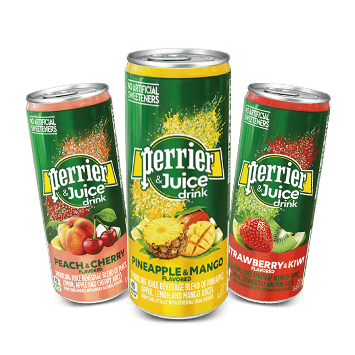 Perrier&Juice: Ο τέλειος συνδυασμός φυσαλίδων και χυμών φρούτων!