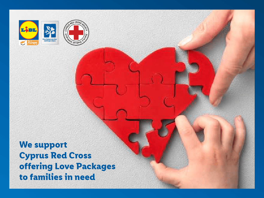 Η Lidl Κύπρου στέλνει το δικό της μήνυμα αλληλεγγύης με την προσφορά Πακέτων Αγάπης σε συνεργασία με τον Κυπριακό Ερυθρό Σταυρό