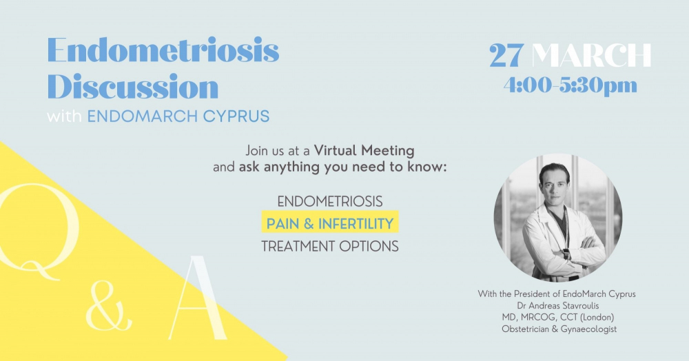 Δελτίο Τύπου Virtual Endomarch Cyprus 2021 Ανοικτή διαδικτυακή εκδήλωση διαφώτισης για την ενδομητρίωση