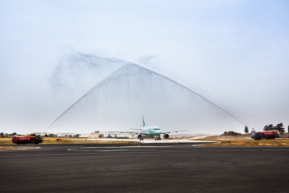 Θερμή υποδοχή της  Cyprus Airways στη Μάλτα