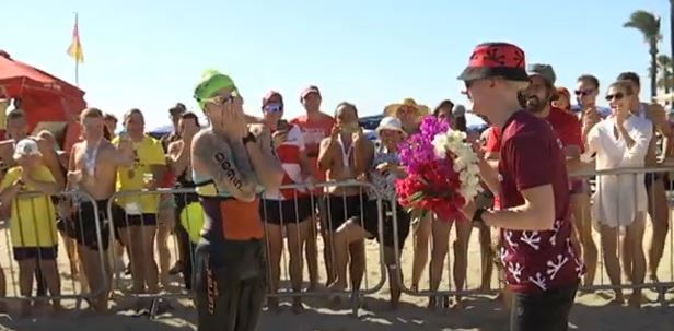 Ρομαντινή πρόταση γάμου στην αμμουδιά του Nissi Beach #video