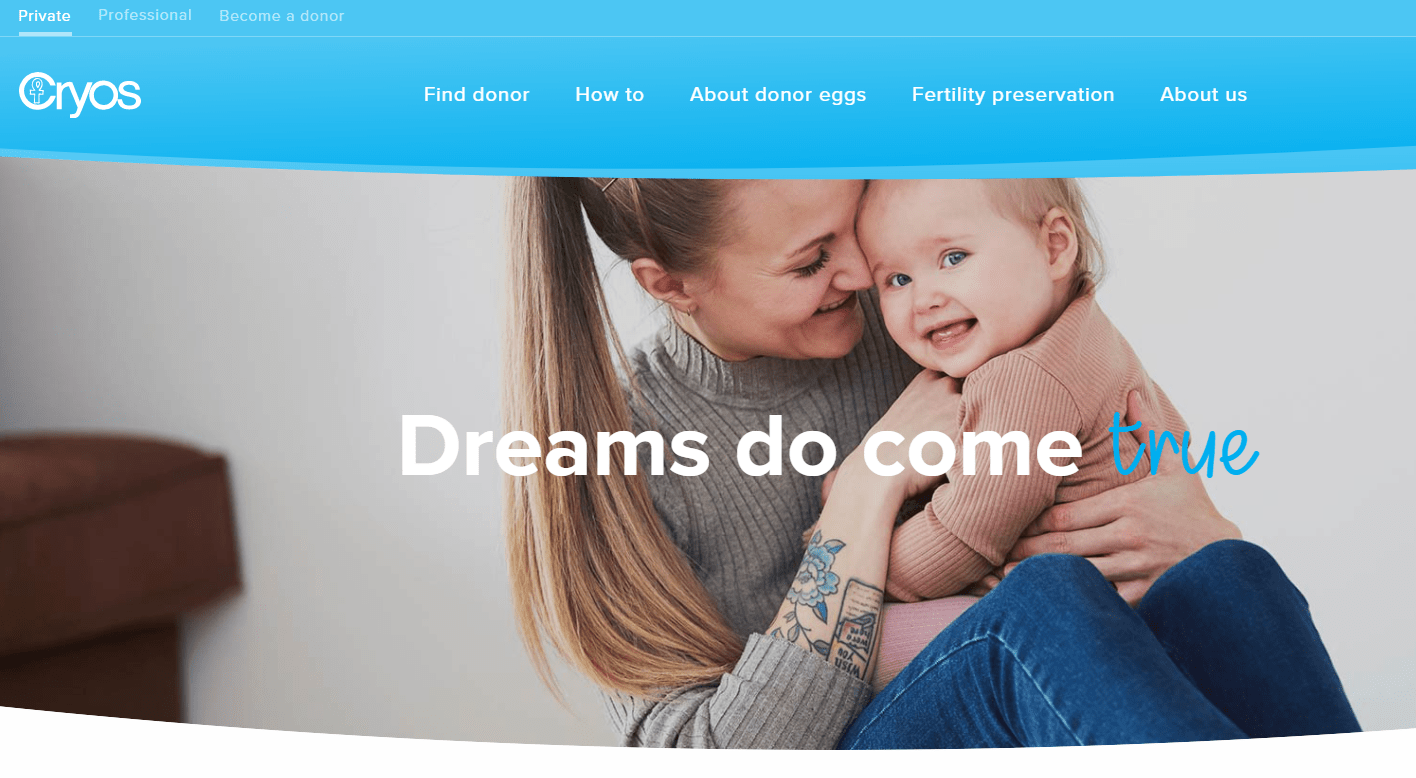H Cryos International λανσάρει τη νέα της ιστοσελίδα με αφορμή την Ευρωπαϊκή Εβδομάδα Γονιμότητας