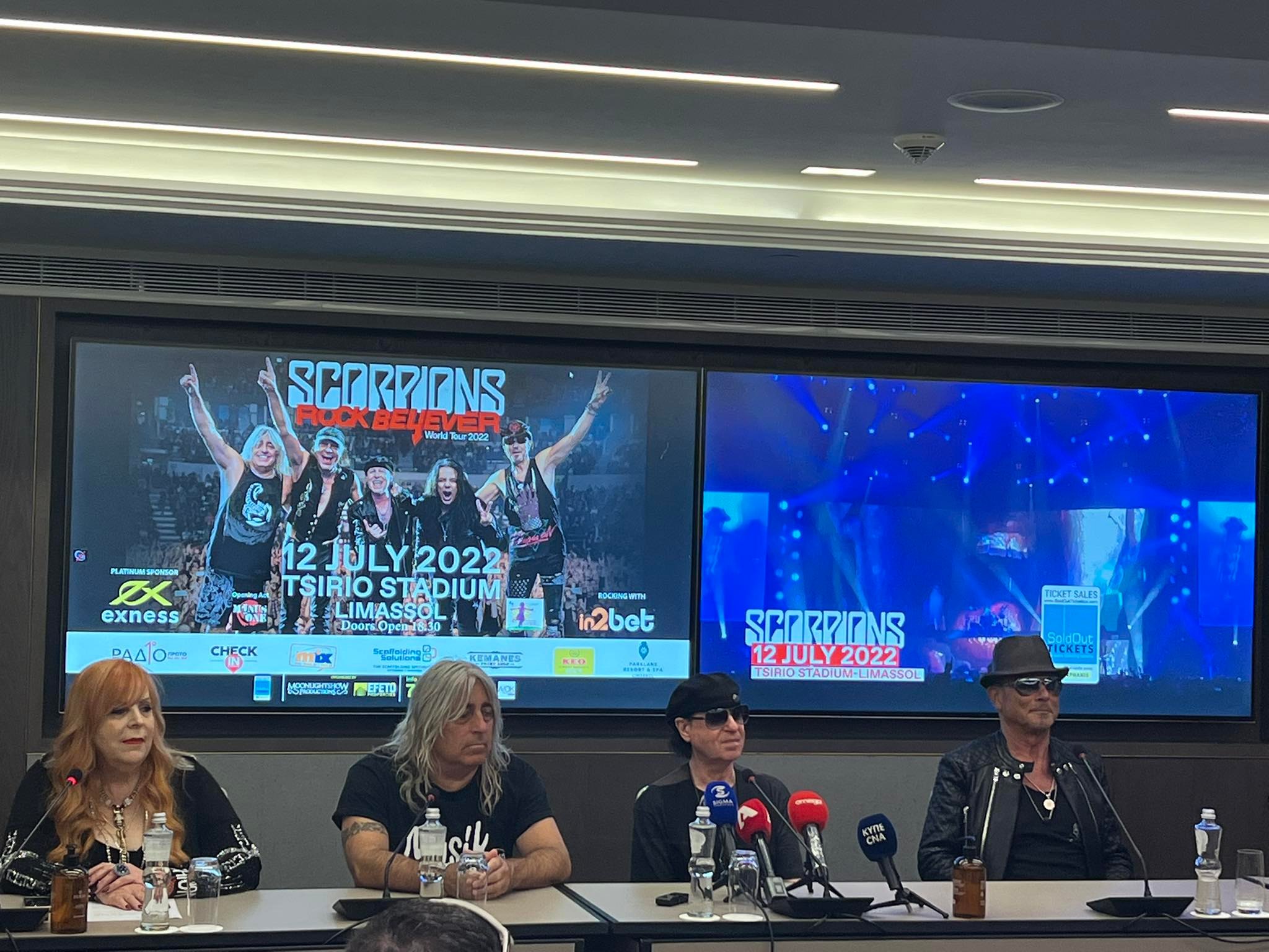 HELLO! Exclusive: Οι Scorpions στην Κύπρο – Δείτε φωτογραφίες τους πριν την συναυλία!