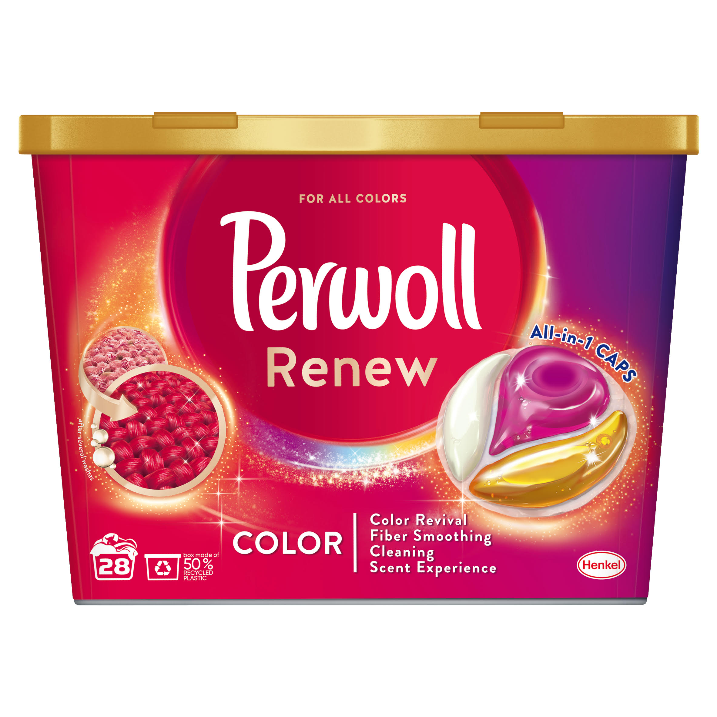 Tα Perwoll καινοτομεί με τα νέα Perwoll Renew caps!Τα 1α ειδικά απορρυπαντικά σε μορφή κάψουλας, για τη φροντίδα σκούρων ή χρωματιστών ρούχων.