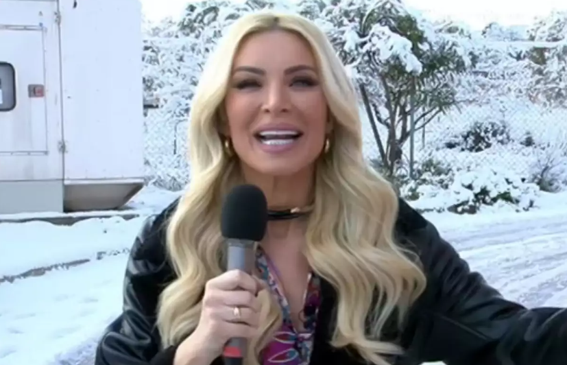 Κατερίνα Καινούργιου: Εντυπωσιακή έναρξη από τα χιόνια στην εκπομπή της «Super Κατερίνα»