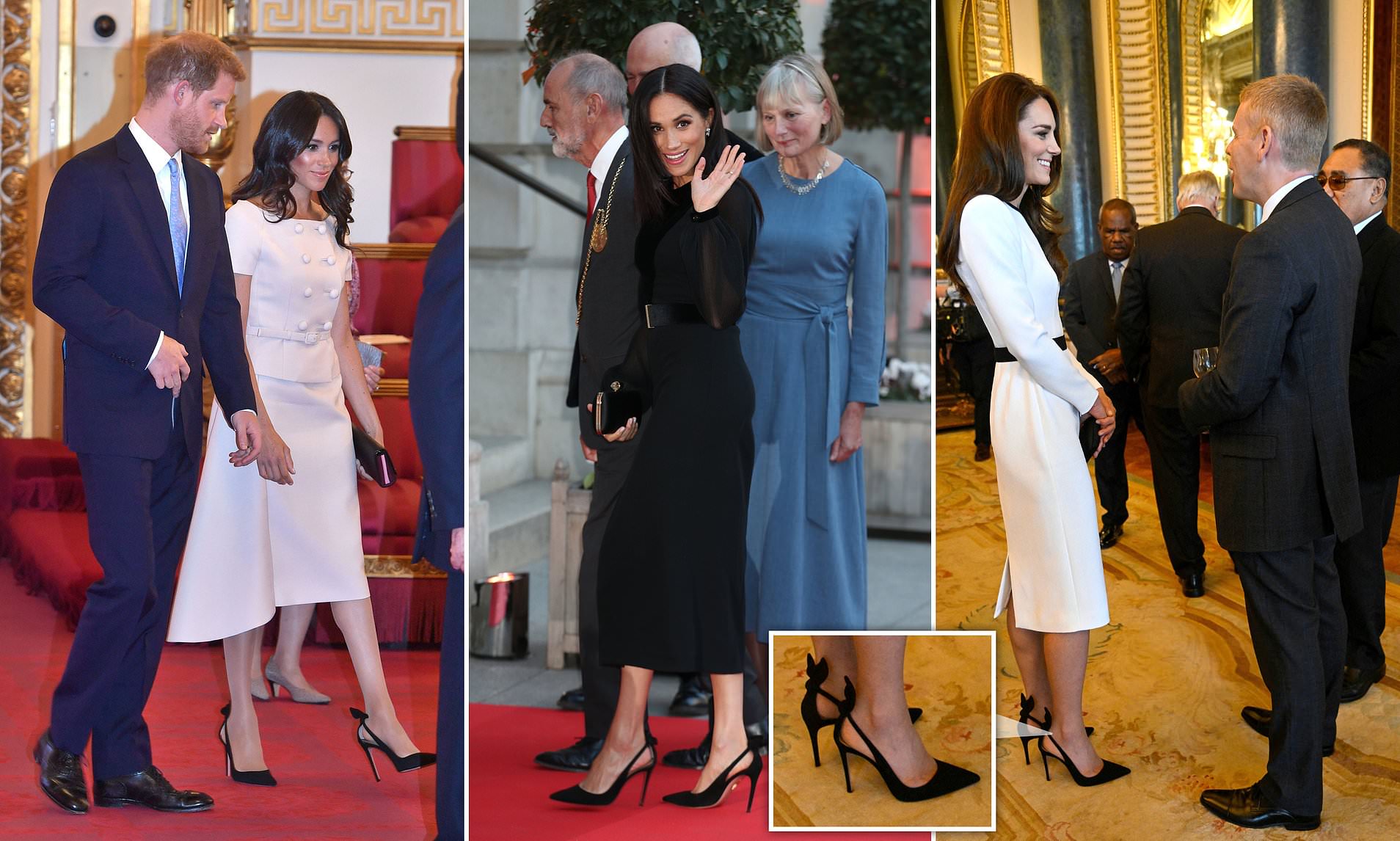 Kate Middleton: Φόρεσε τα αγαπημένα παπούτσια της Meghan στο δείπνο του Μπάκινγχαμ