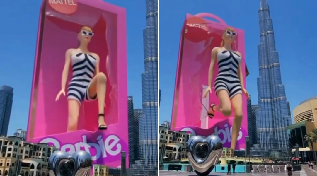 Viral η τεράστια τρισδιάστατη κούκλα Barbie στο Ντουμπάι