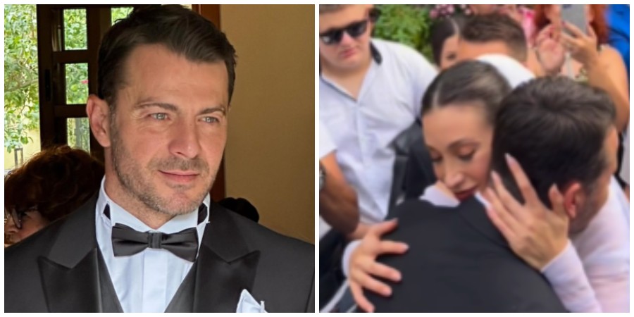 Γιώργος Αγγελόπουλος: Ντύθηκε γαμπρός – Το τρυφερό φιλί στη Δήμητρα Βαμβακούση