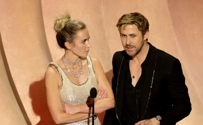 Όσκαρ 2024: Η «κόντρα» ανάμεσα σε Emily Blunt και Ryan Gosling πάνω στη σκηνή για τις ταινίες τους