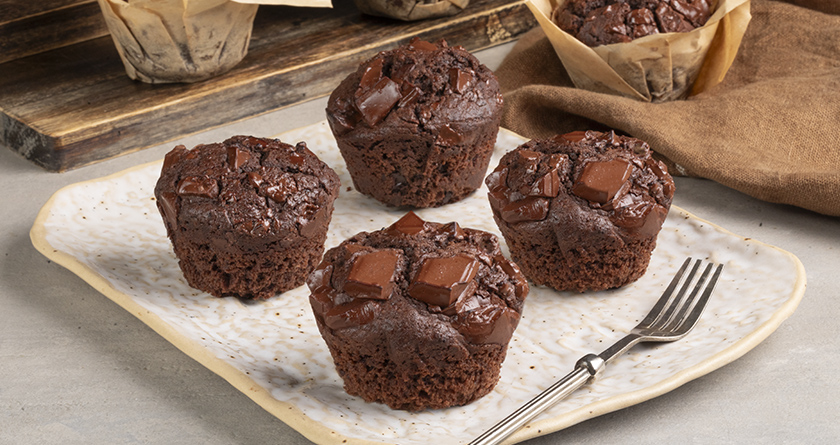 Λαχταριστά muffins σοκολάτας από τον Άκη Πετρετζίκη