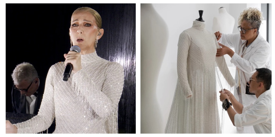 Celine Dion: Πόσες ώρες χρειάστηκαν για να δημιουργηθεί το υπέροχο φόρεμα της;