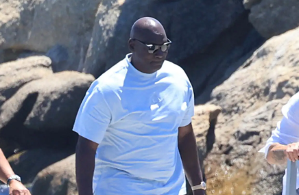 Ο Michael Jordan με τη σύζυγό του στη Μύκονο