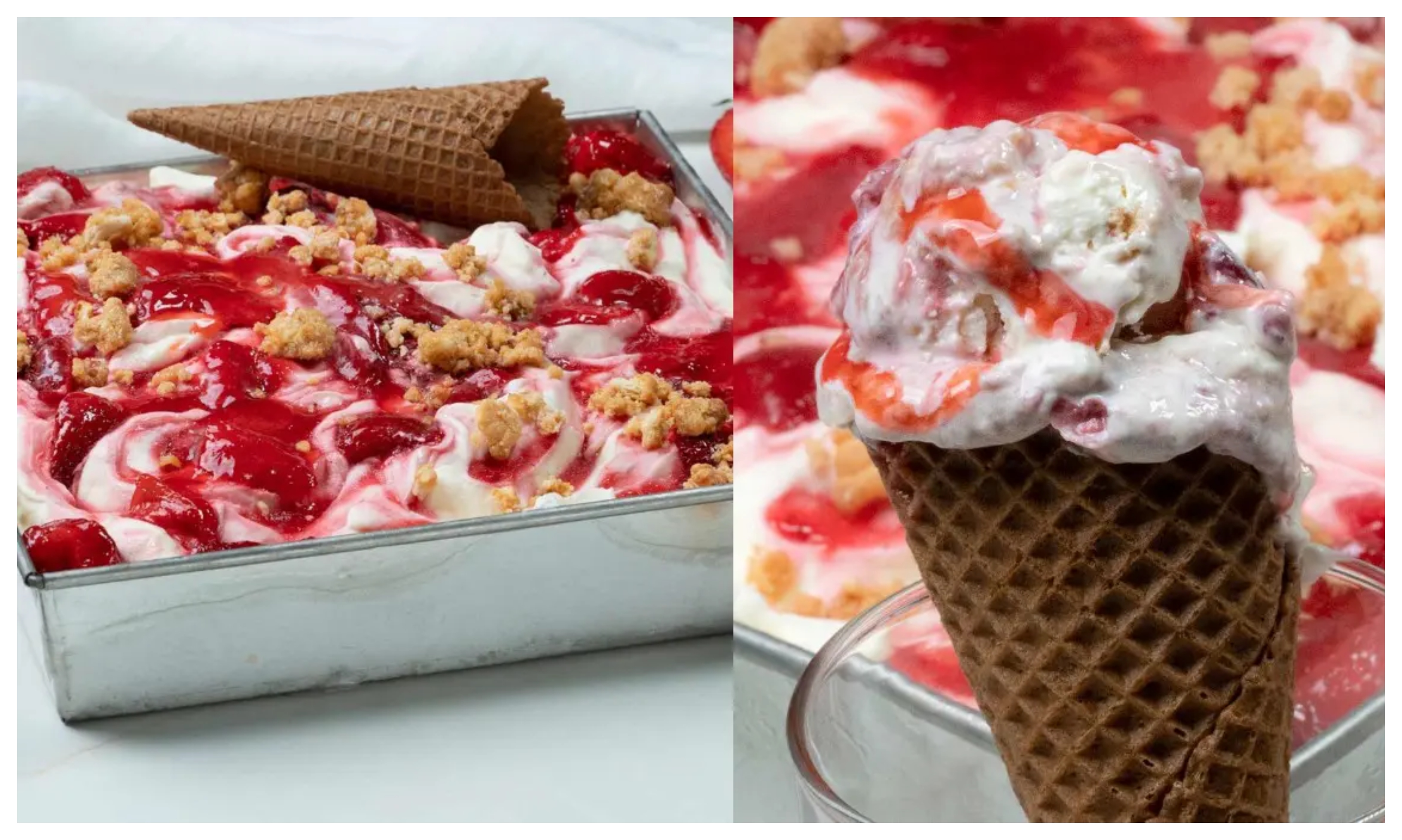 Παγωτό cheesecake με φράουλες και τέλεια υφή – Τα 4 μυστικά για να μείνει αφράτο και να μη σφίξει