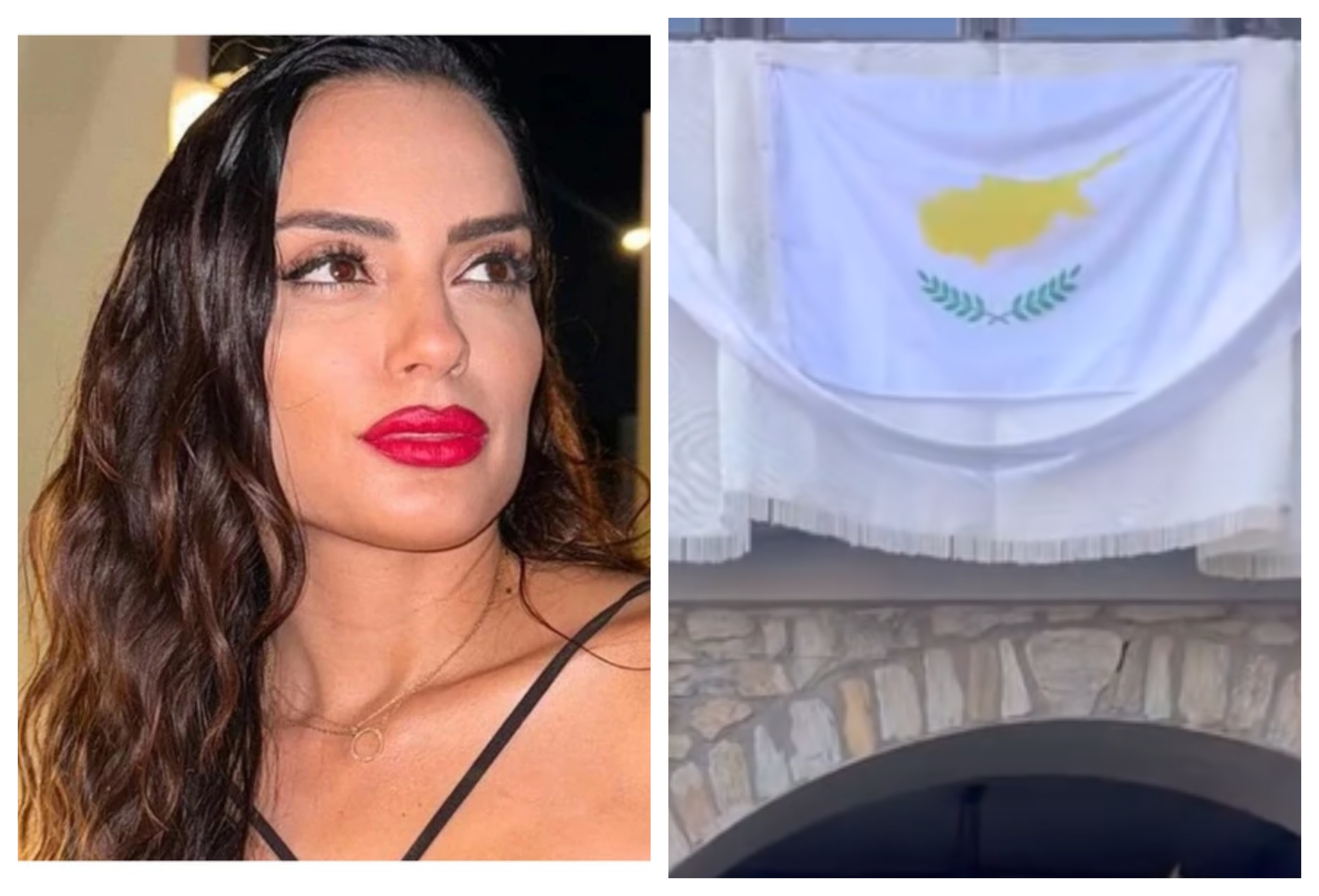 Ελπίδα Ιακωβίδου: Ύψωσε την κυπριακή σημαία στο σπίτι του γάμου της (ΒΙΝΤΕΟ)