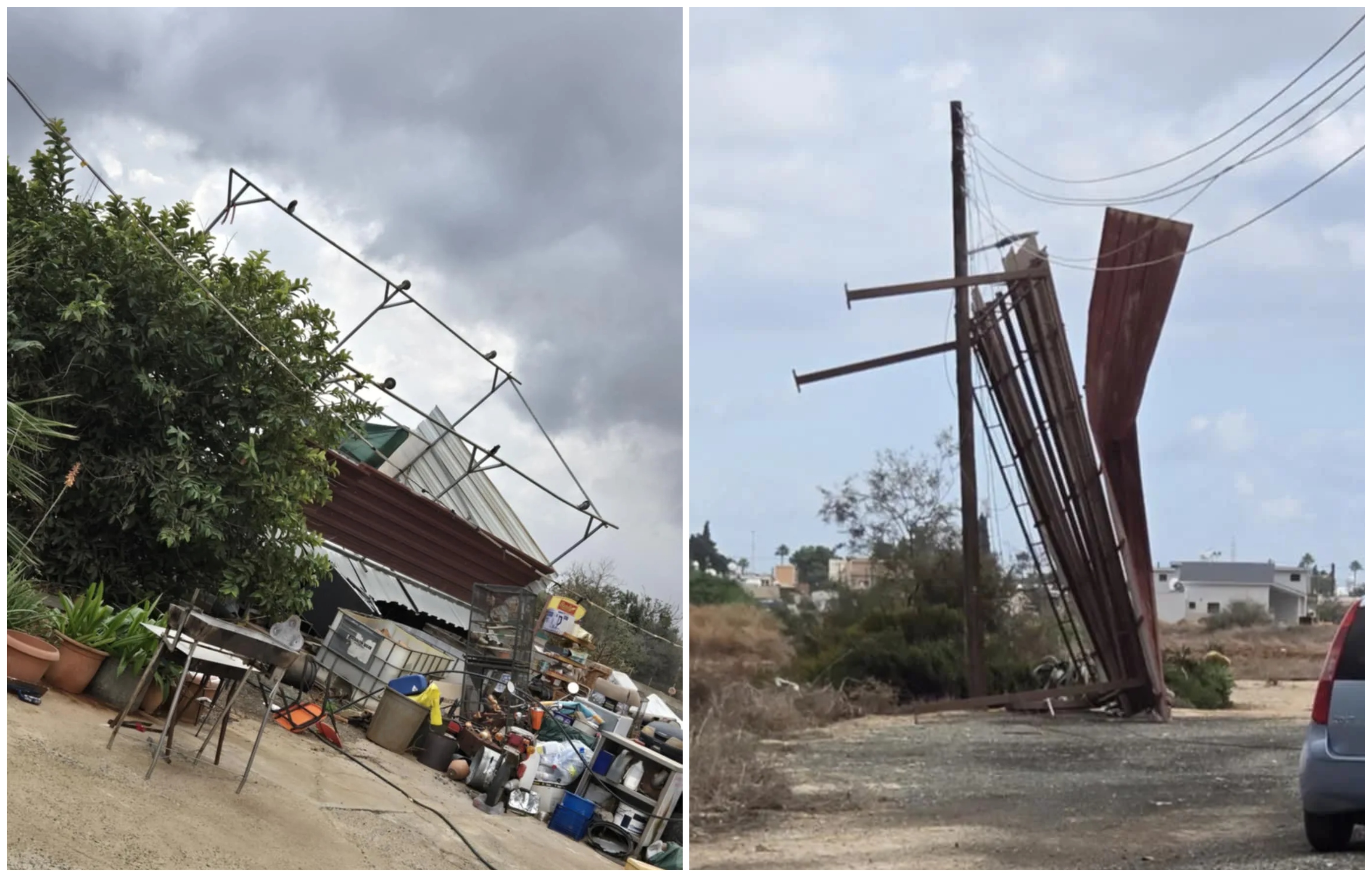 HELLO! info: Η στιγμή που ο ανεμοστρόβιλος «χτυπά» το Αυγόρου και σαρώνει τα πάντα στο πέρασμα του