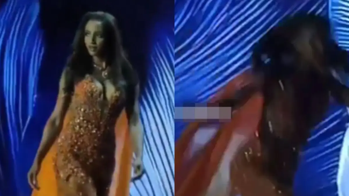 Πανικός στα Καλλιστεία Miss Universe: Η στιγμή που η Miss Jamaica έπεσε στο κενό από τη σκηνή (Βίντεο)