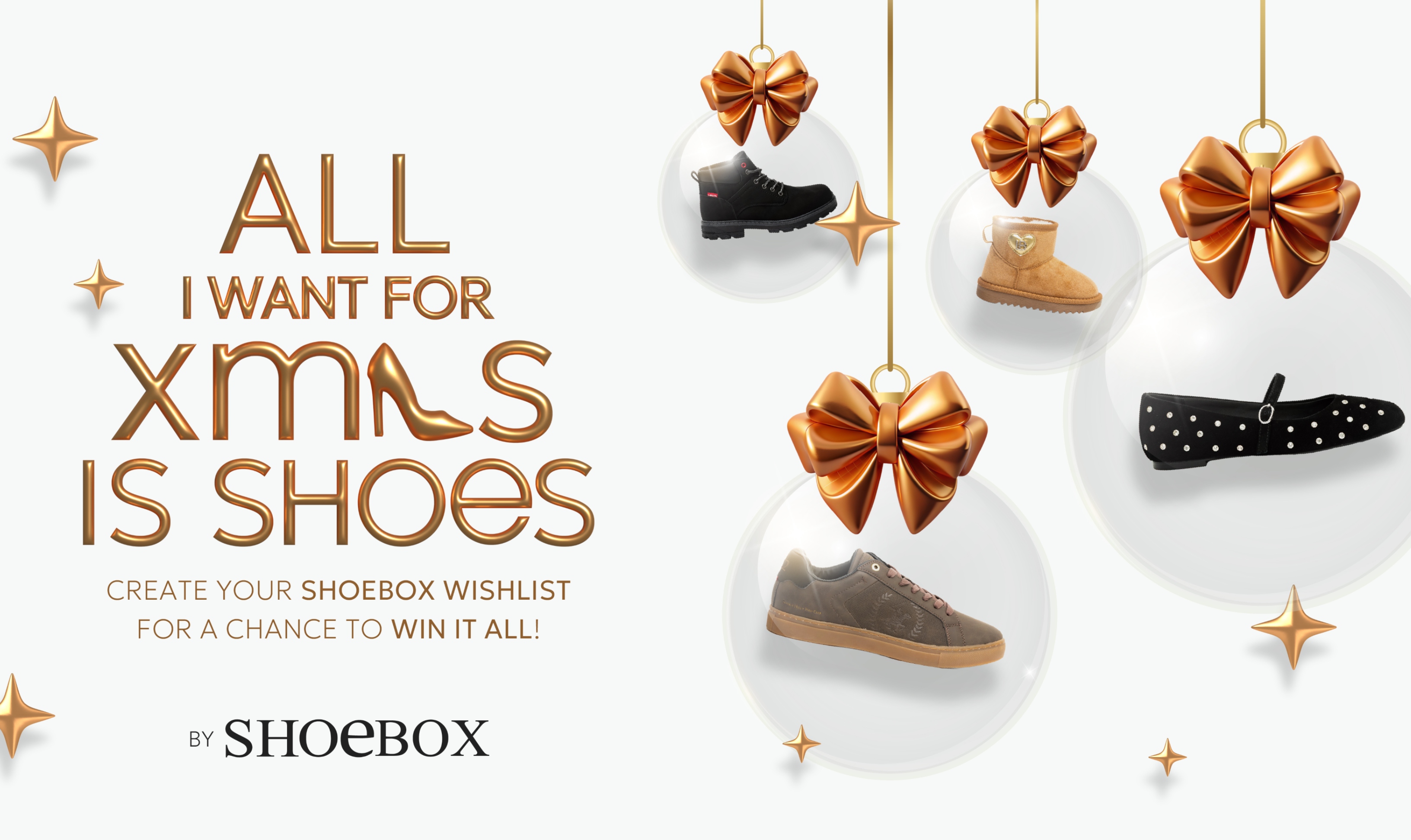 “All I Want for Xmas is Shoes”: Ο διαγωνισμός των SΗΟΕΒΟΧ επιστρέφει για τα δώρα των γιορτών!