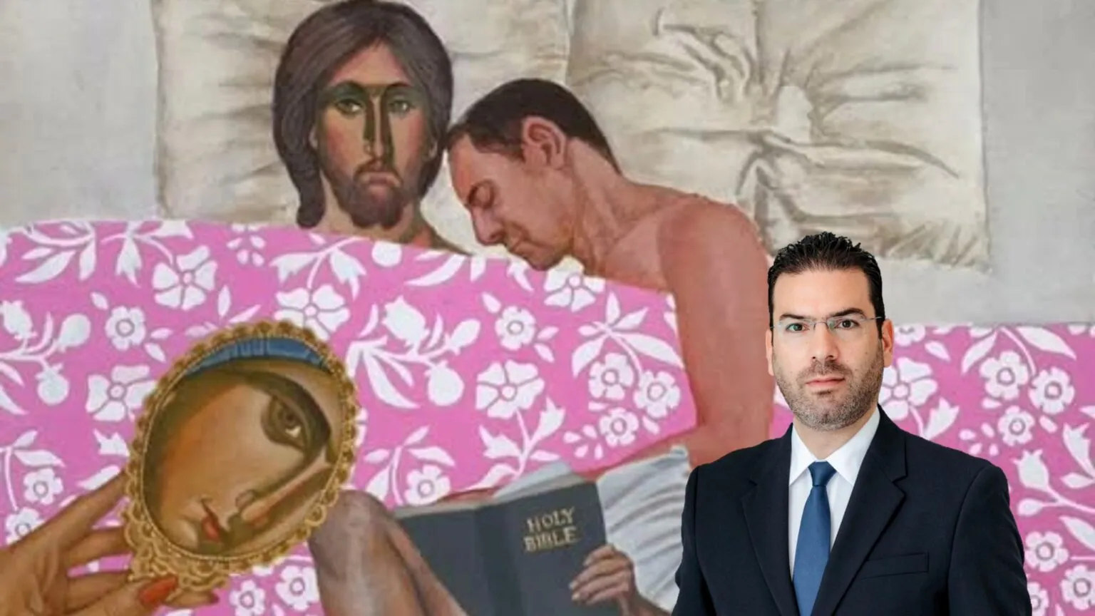 Info: O Δίπλαρος έφτιαξε το κολλάζ με τα έργα του Γαβριήλ που προκάλεσαν αντιδράσεις; H απάντησή του