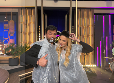 Με… “γιαουρτοπόλεμο” στην πρεμιέρα του Sunday Night, Ανδρέας Γεωργίου – Χριστιάνα Αριστοτέλους