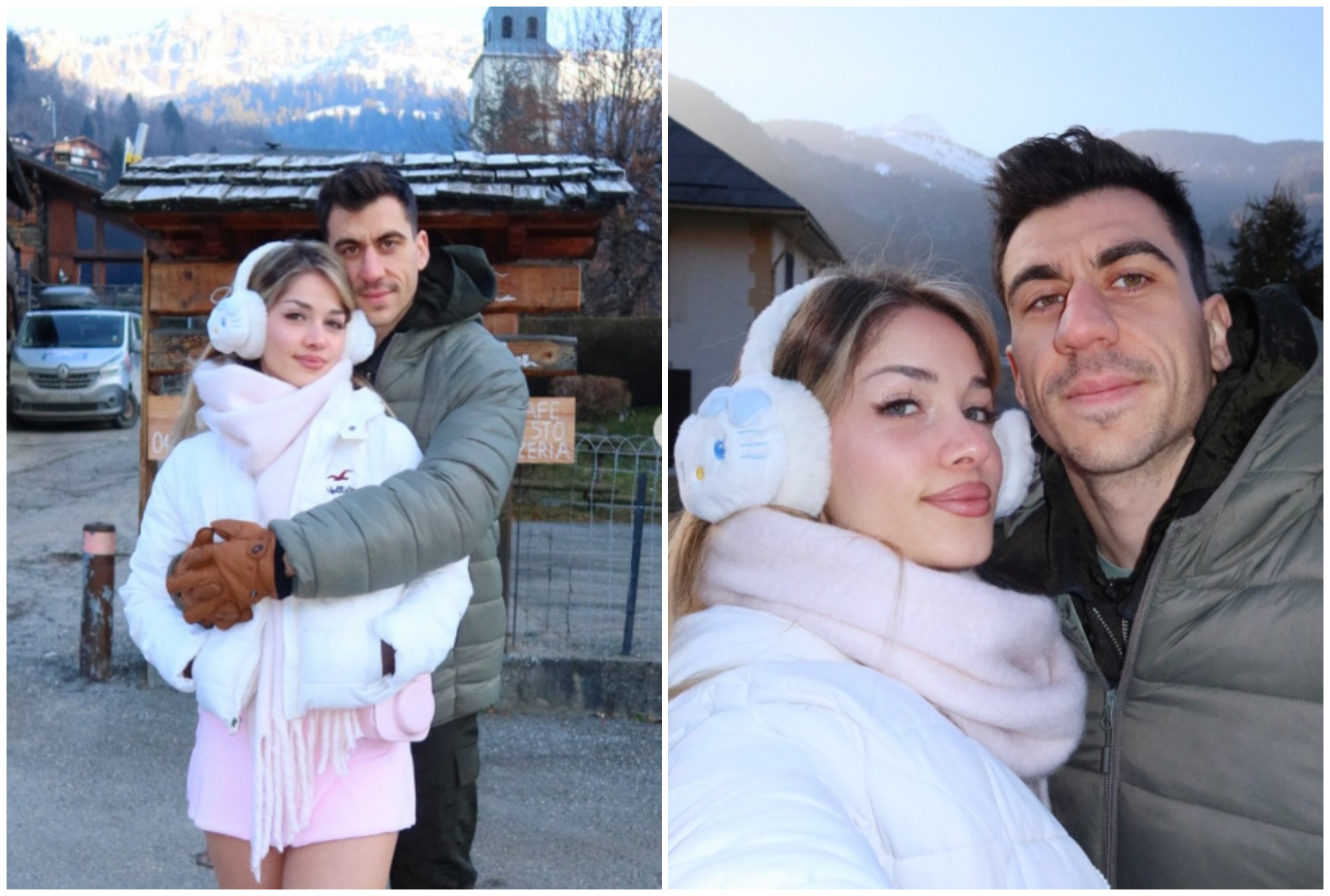 Φειδίας & Στυλιάνα: Ρομαντικές στιγμές στις Γαλλικές Άλπεις λίγο πριν τον γάμο (ΦΩΤΟ)