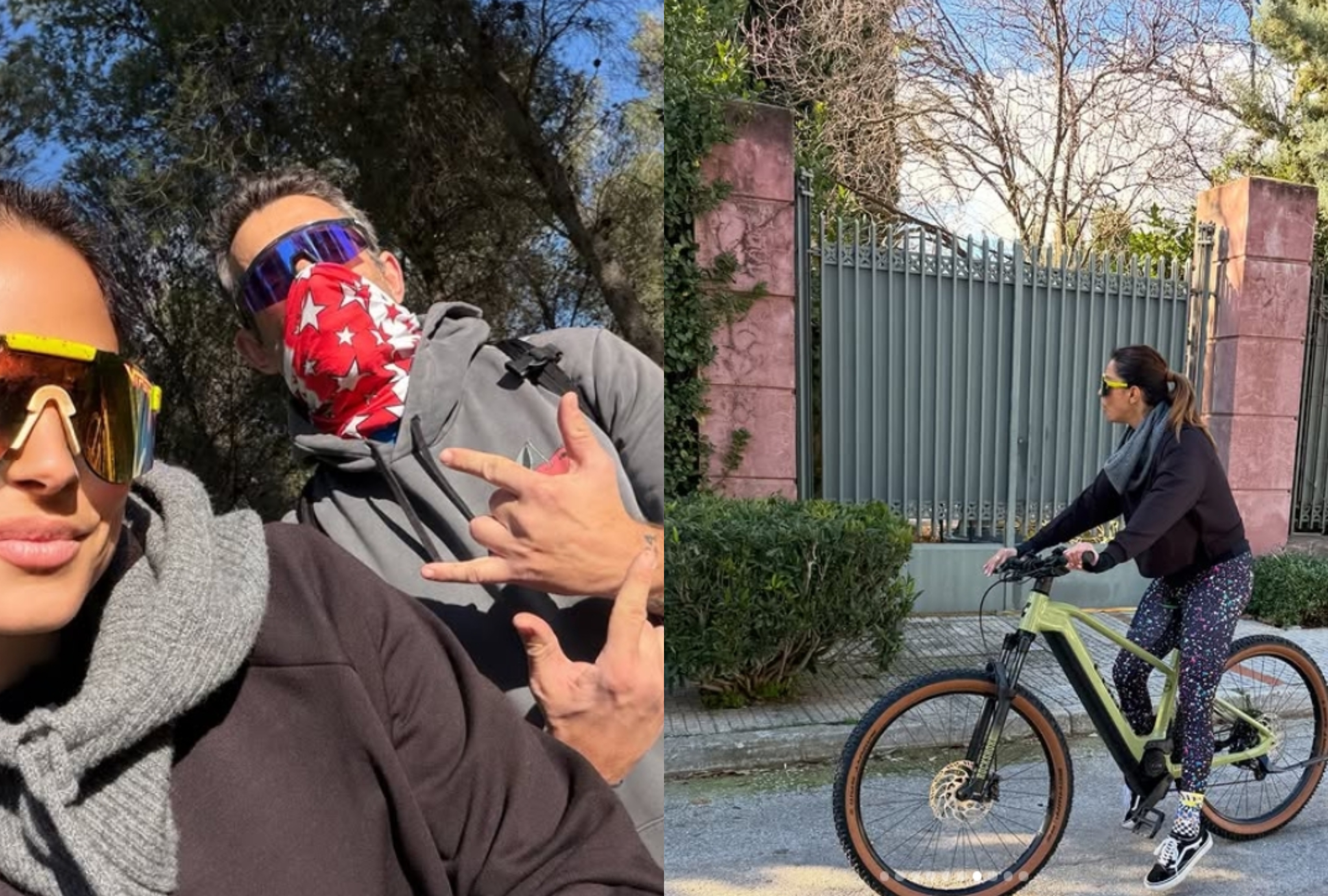 Ευριπίδου & Μιχόπουλος: H ρομαντική βόλτα με ποδήλατα στη φύση (ΦΩΤΟ)