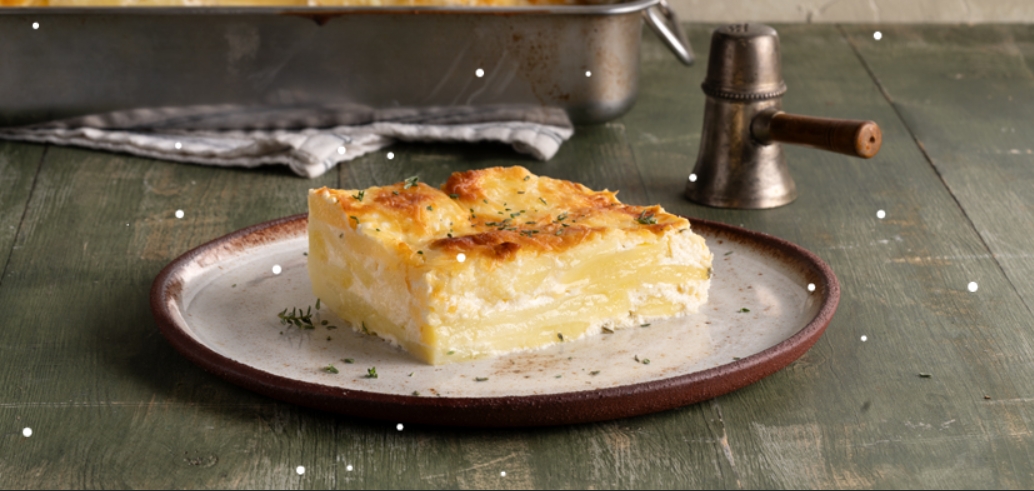 Λαχταριστή συνταγή για πατάτες ογκρατέν με γιαούρτι