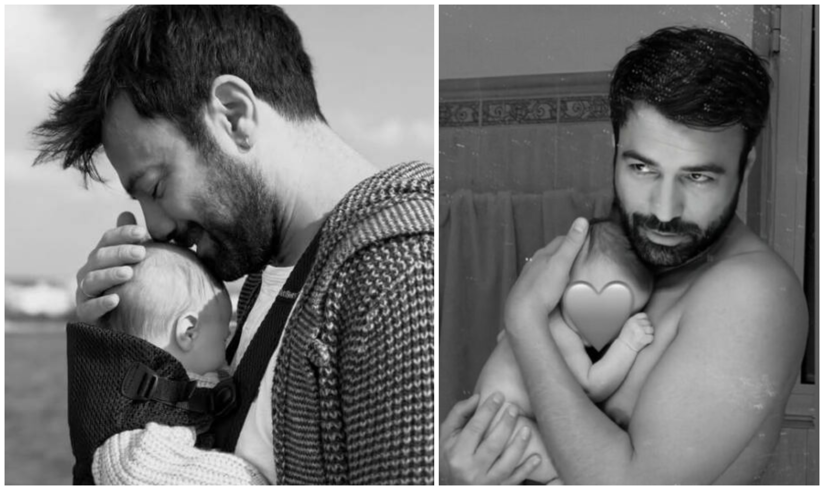 Ανδρέας Γεωργίου: Αγκαλιά με τη μπέμπα του διαβάζουν παραμύθι