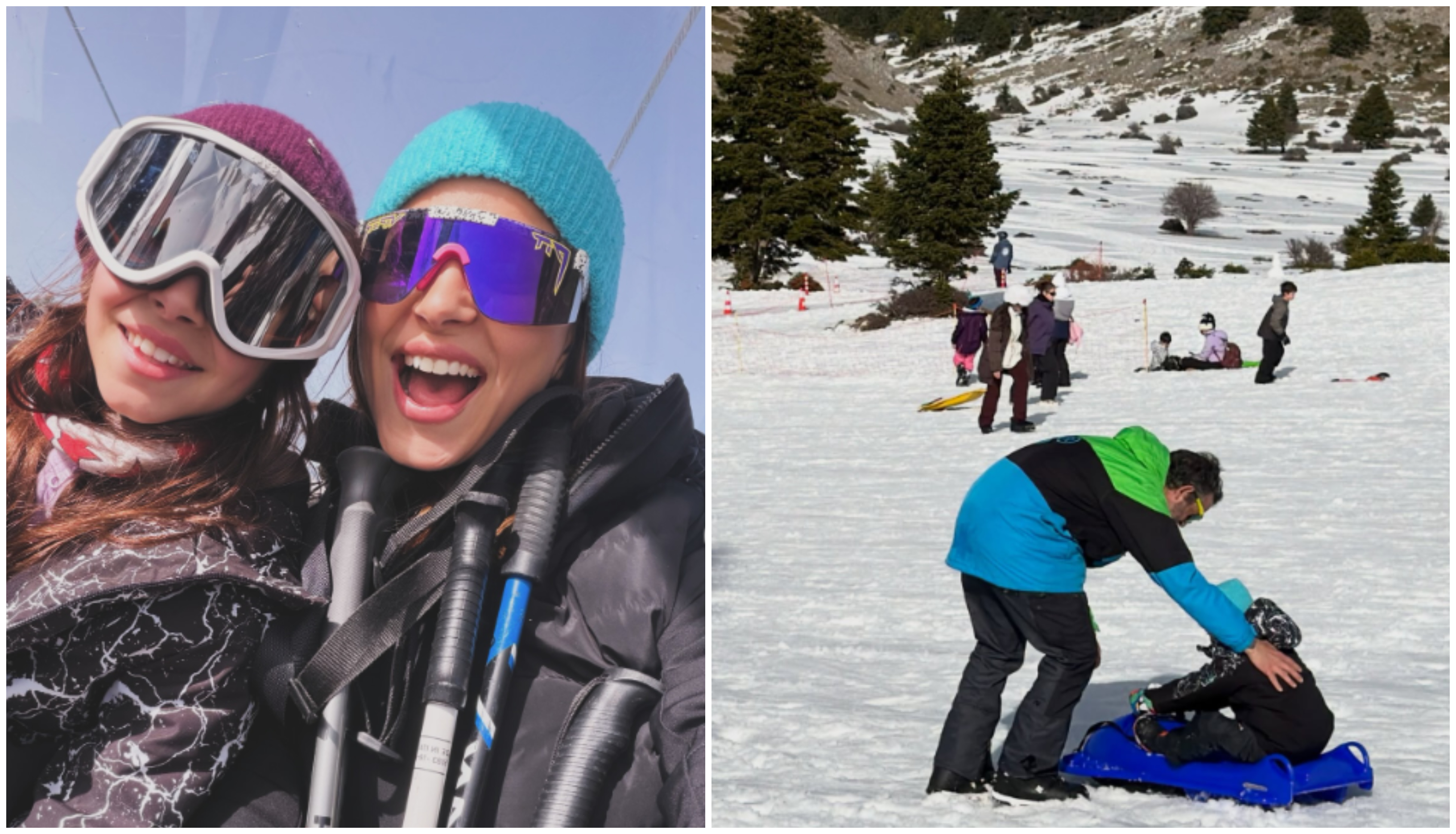 Ευριπίδου & Μιχόπουλος: Ρομαντική απόδραση στα χιόνια με τα παιδιά τους (ΦΩΤΟ)