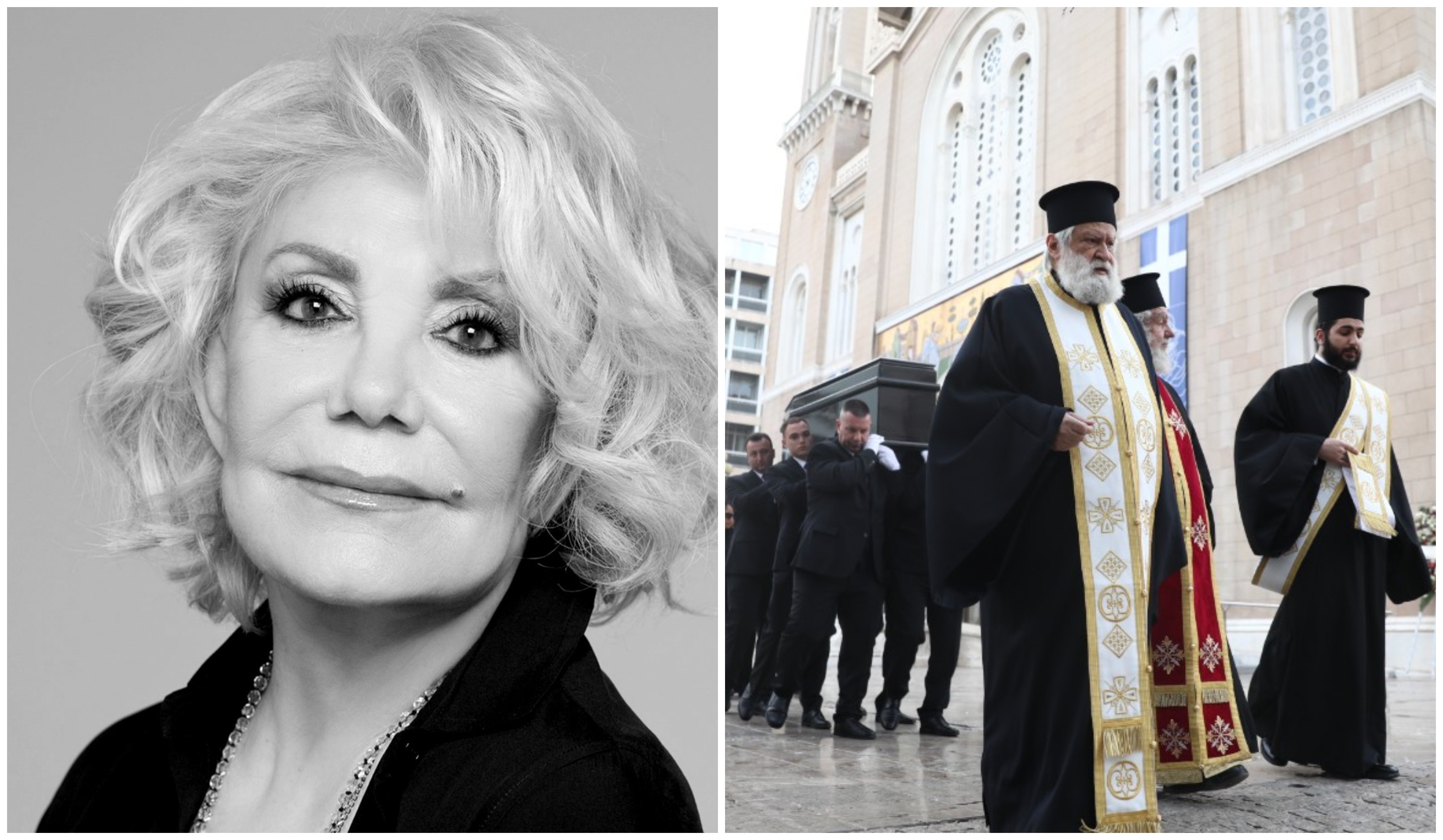 Κηδεία Μαρινέλλας: Έφτασε στη Μητρόπολη η σορός της (ΦΩΤΟ)