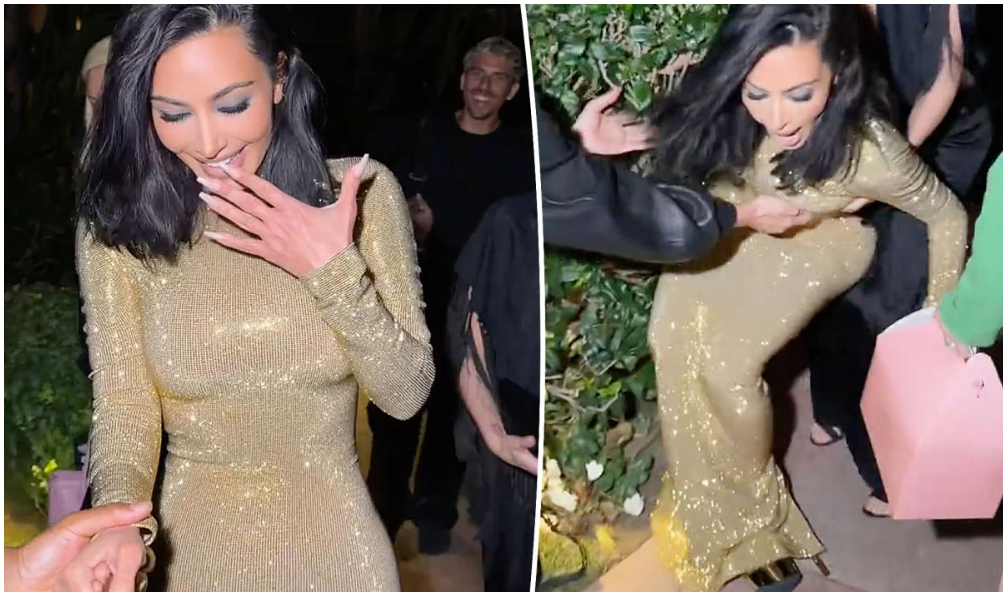 Η επική τούμπα της Κιμ Καρντάσιαν λίγο πριν την είσοδο στο after party των Όσκαρ (ΒΙΝΤΕΟ)