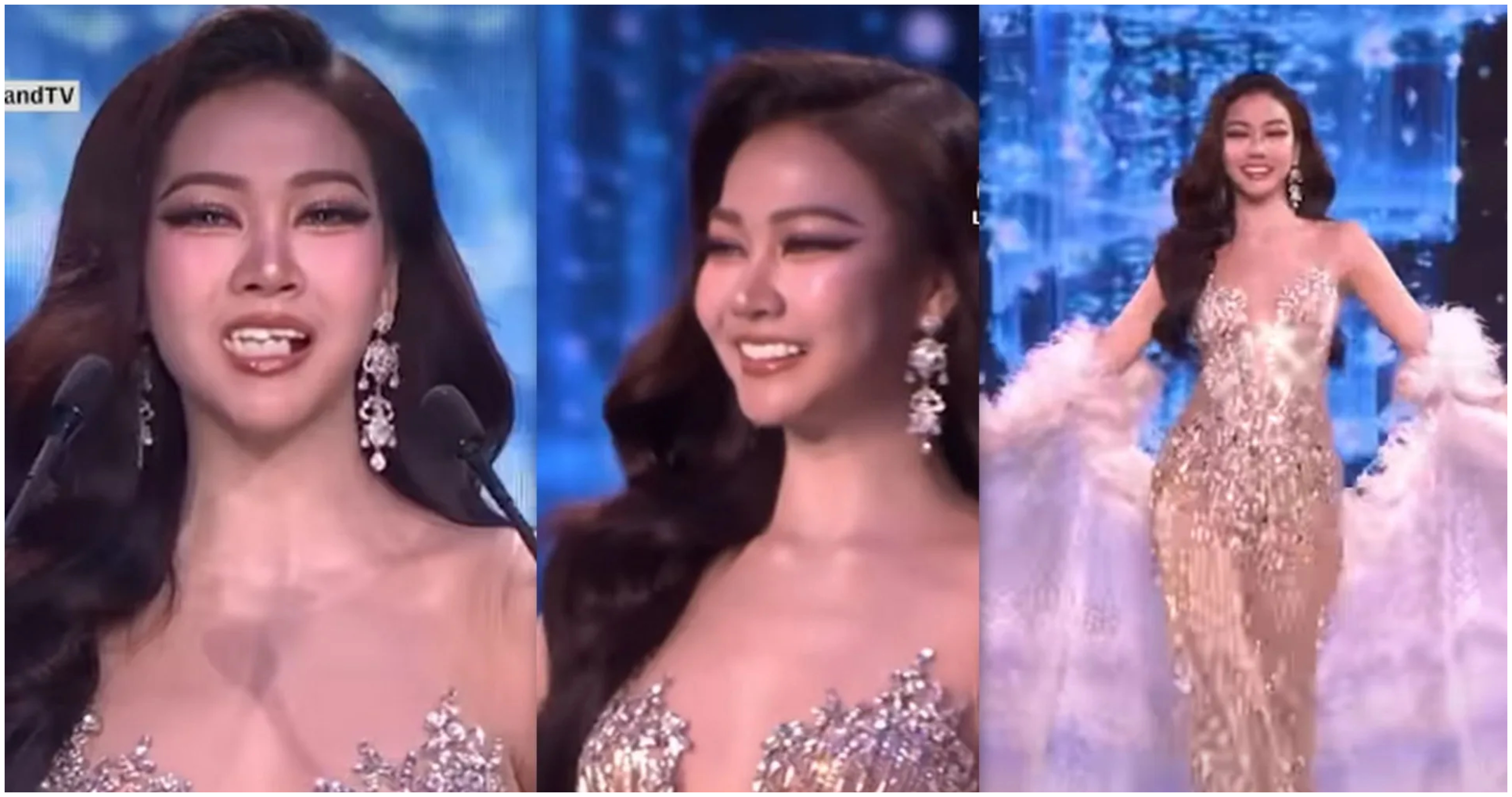 Απρόοπτο στα καλλιστεία Μις Ταϊλάνδη: Υποψήφια χάνει τα προσθετικά δόντια της on stage (ΒΙΝΤΕΟ)