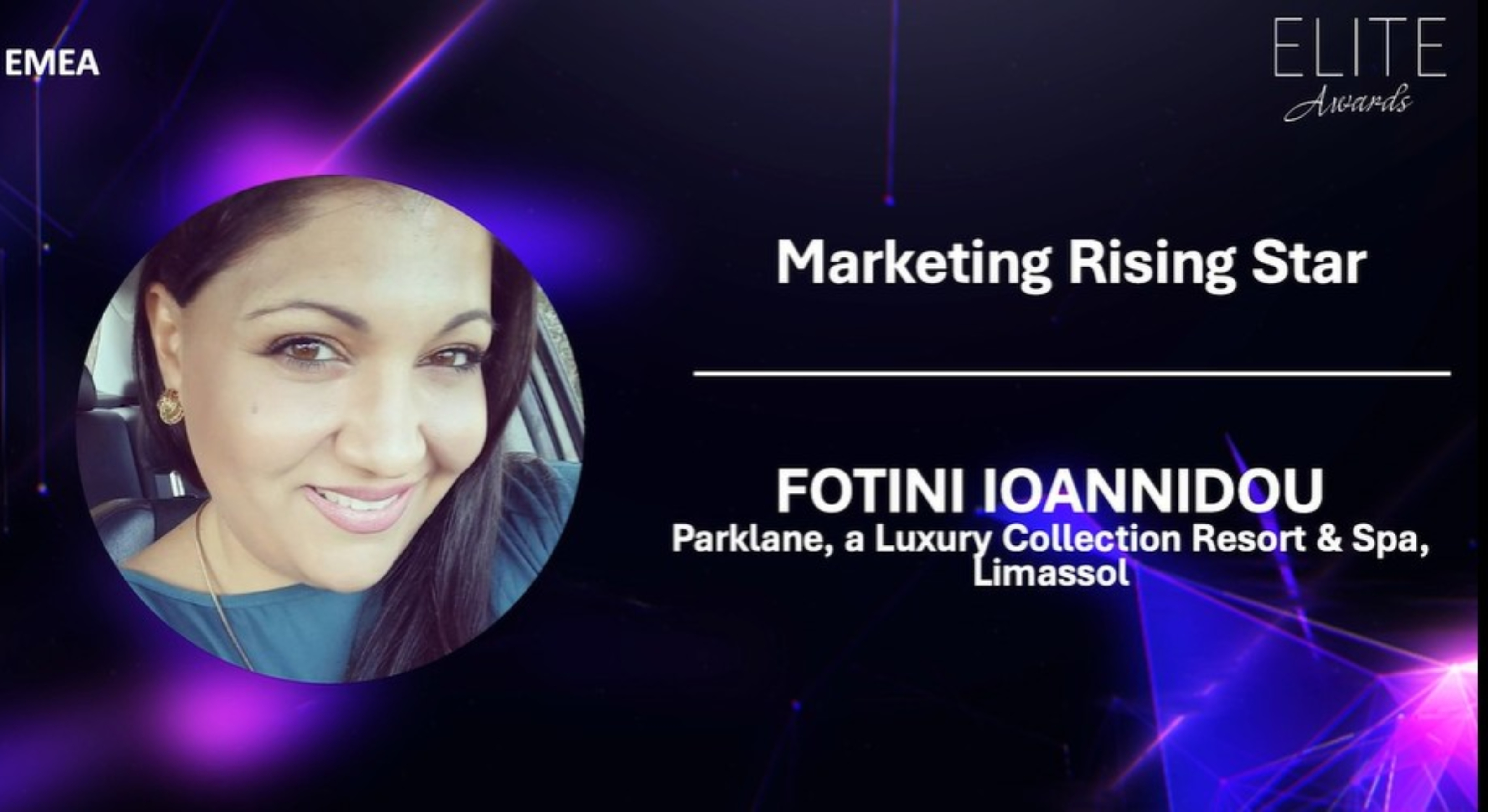 Το Parklane Resort & Spa τιμάται στα ELITE Awards 2025 της Marriott International με το βραβείο Marketing Rising Star