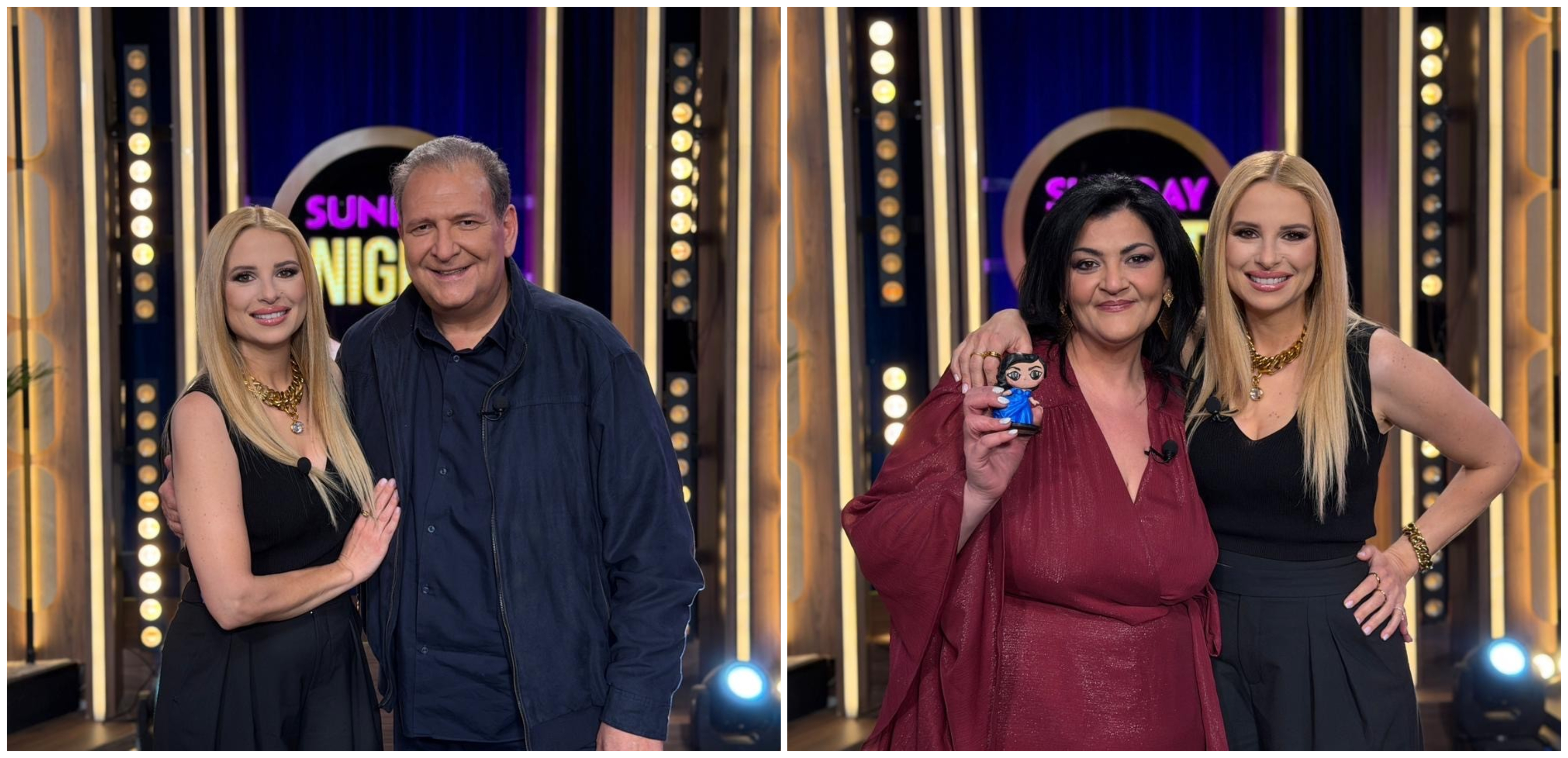 Στο πλατό του «Sunday Night» η Γιώτα Κρος και ο Βίκτωρας Παπαδόπουλος