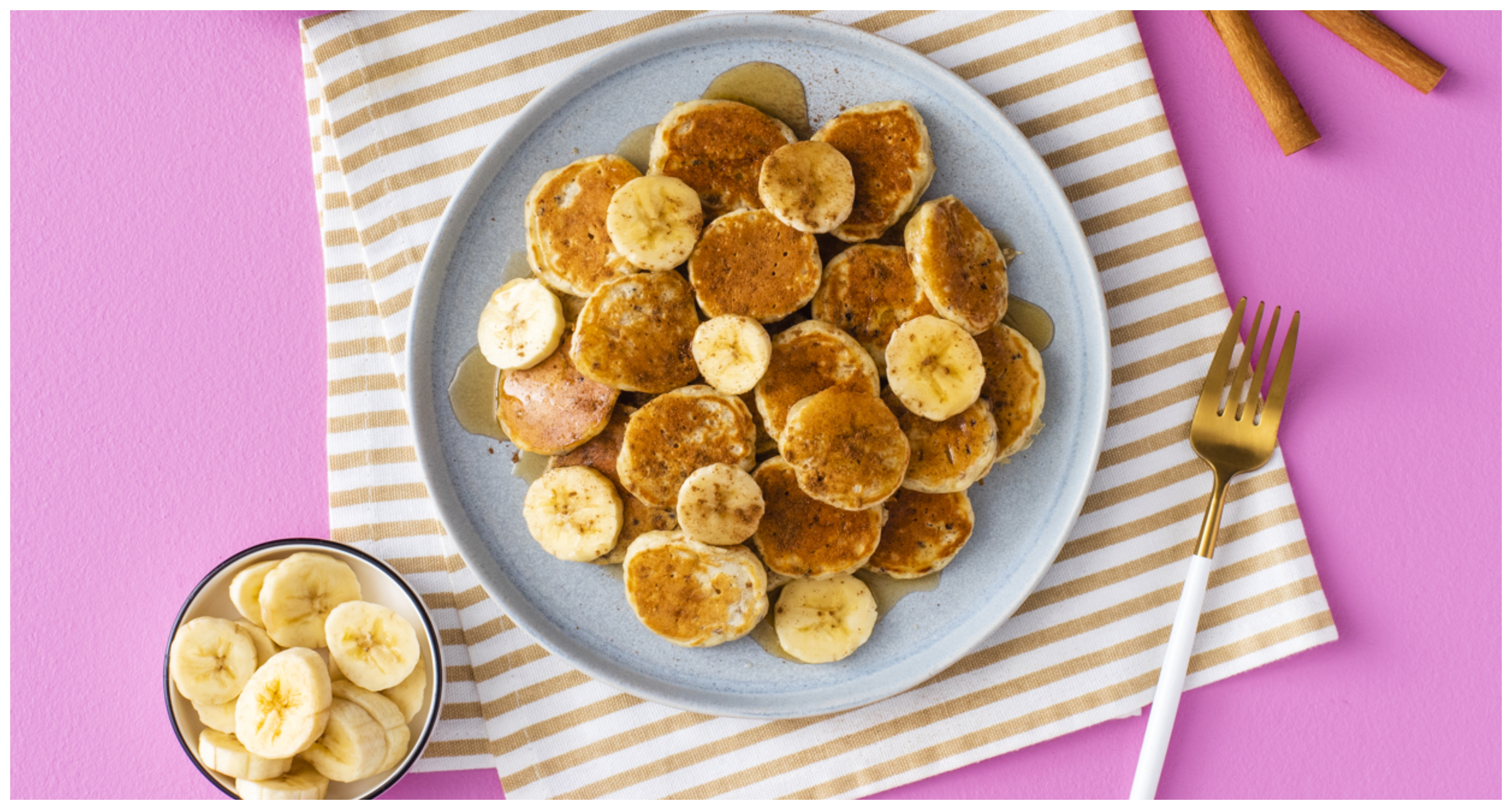 Συνταγή για τέλεια μίνι πανκέικς μπανάνας