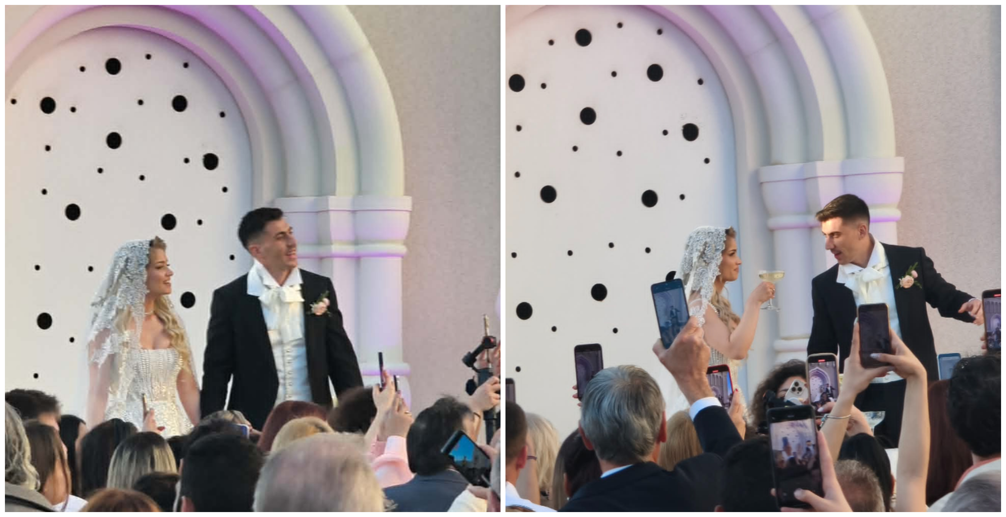 Φειδίας Παναγιώτου & Στυλιάνα Αβερκίου: Ξεκίνησε η γαμήλια δεξίωση στο προαύλιο της εκκλησίας (ΒΙΝΤΕΟ)