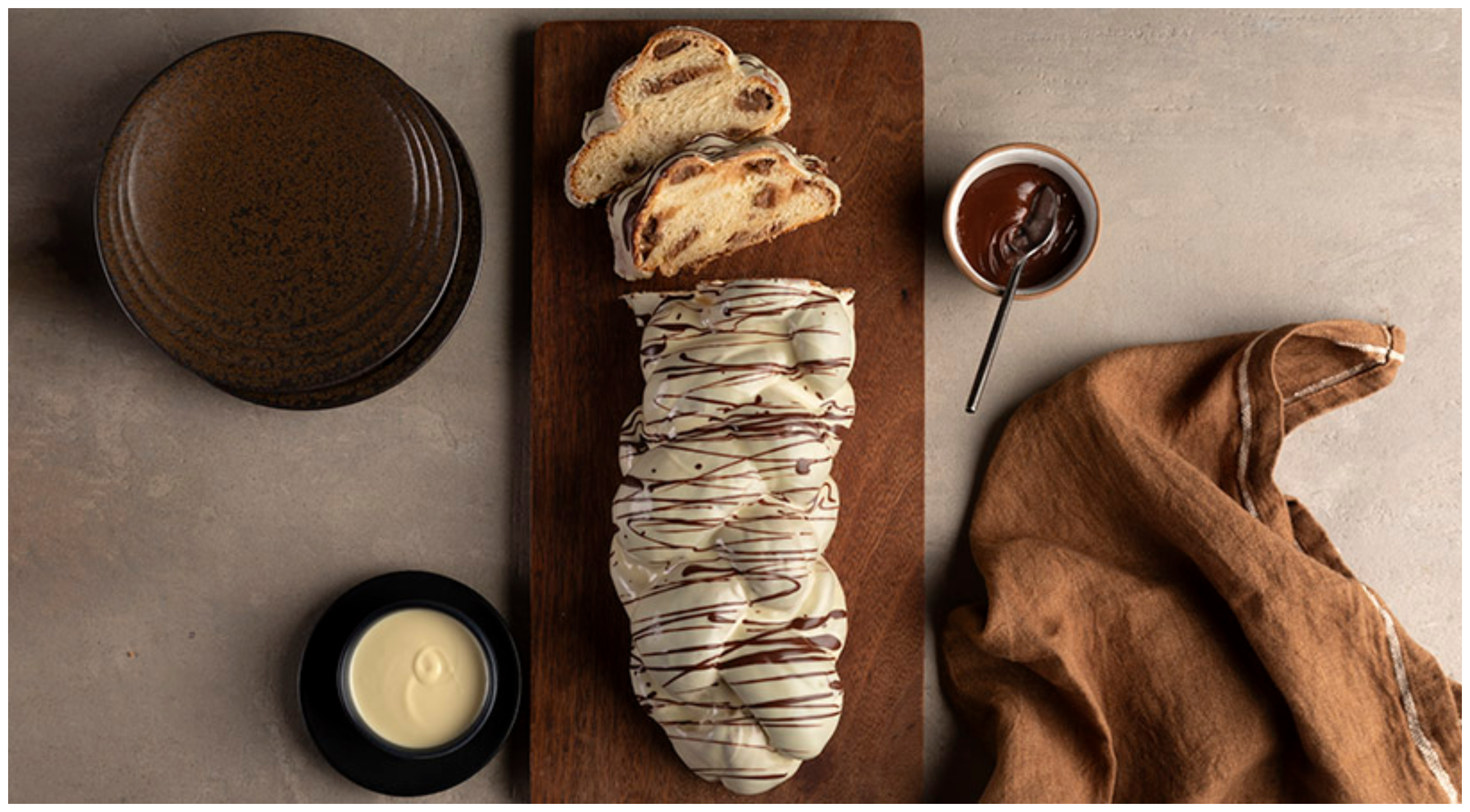 Σπιτικό τσουρέκι με λευκή σοκολάτα, ταχίνι και κάστανο που θα λατρέψεις